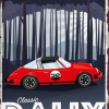 Plaque métal vintage Porsche Targa Garage