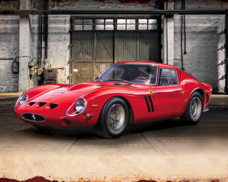 Plaque métal déco FERRARI 250 GTO