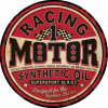 Plaque métal vintage racing motor