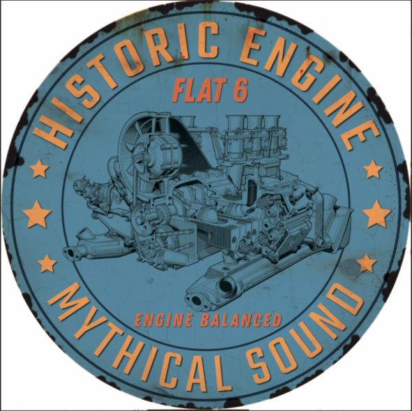 Plaque métal garage flat 6