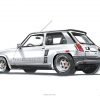 Poster Renault turbo2 DBCarillustrations
