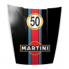 Capot Déco Porsche noir Martini