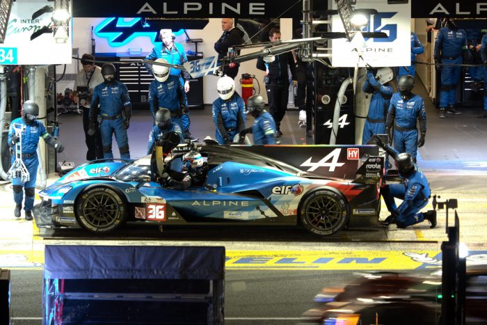 Midnight Pitstop - Bâche déco 24H du Mans -Alpine A424 n°36