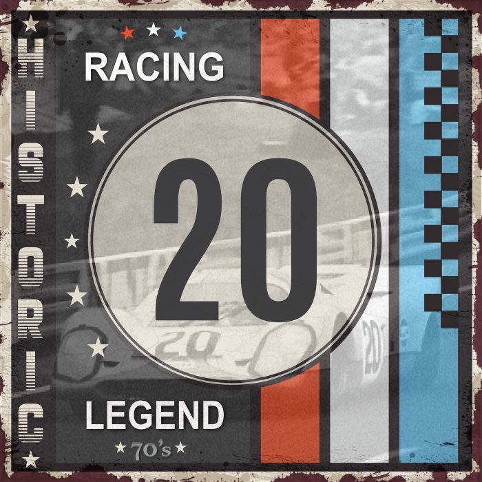 Plaque Métal Vintage Gulf Racing - Neuve, Déco Rectangulaire