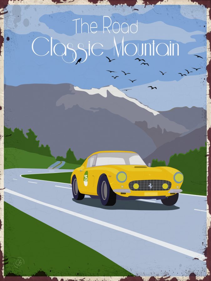 plaque métal de garage FERRARI 250 SWB