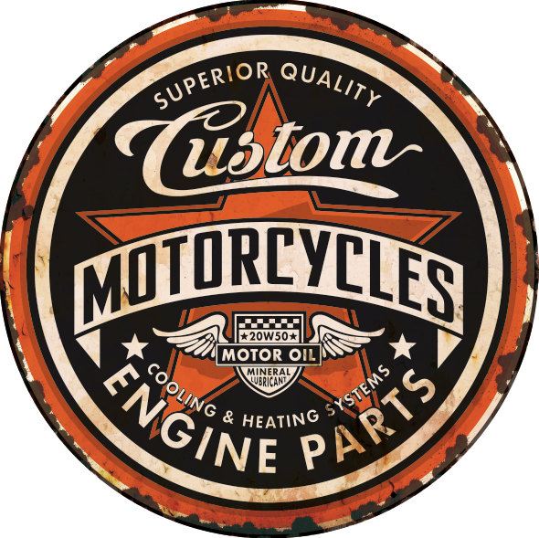 Optez pour une plaque métal vintage Custom . Fabrication made in France