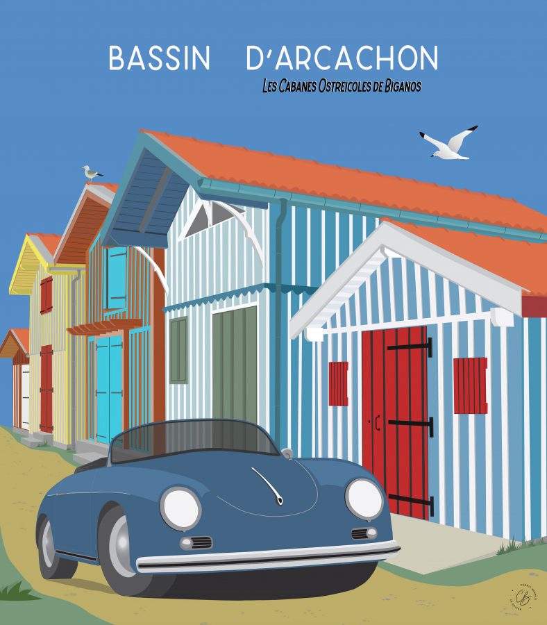 Plaque métal Vintage Porsche 356