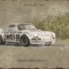 Plaque métal de garage Porsche Carrera RSR Le Grand Bazar 1973