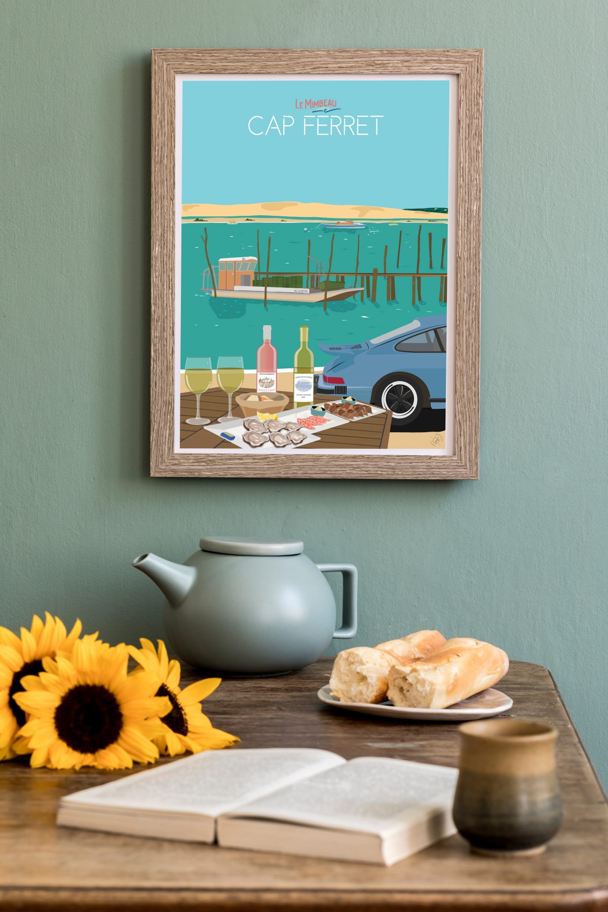 Affiche Le Mimbeau Cap Ferret Affiche Cap-Ferret le Mimbeau