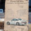 visuel plaque porsche 993 carrera rs clubsport