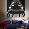 tableau-noir-blanc-porsche-911-classic