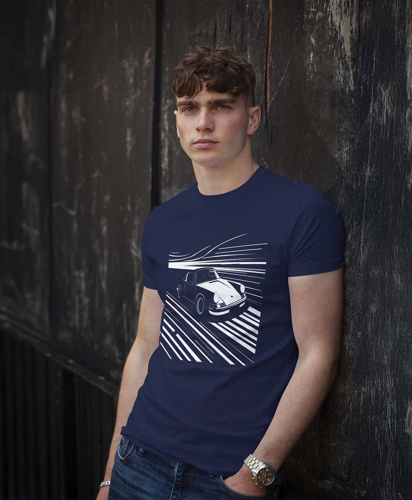 tee shirt porsche targa